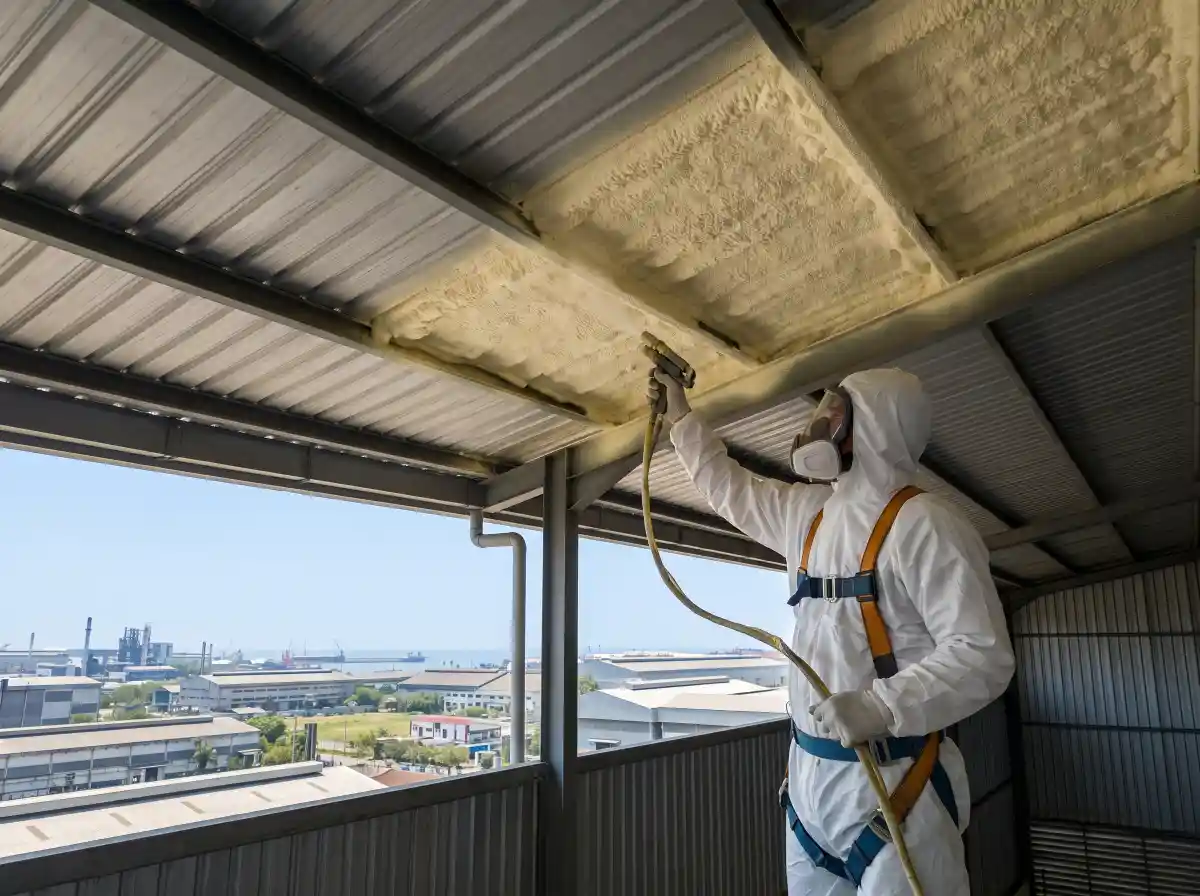 Jasa polyurethane spray foam Banten untuk insulasi atap