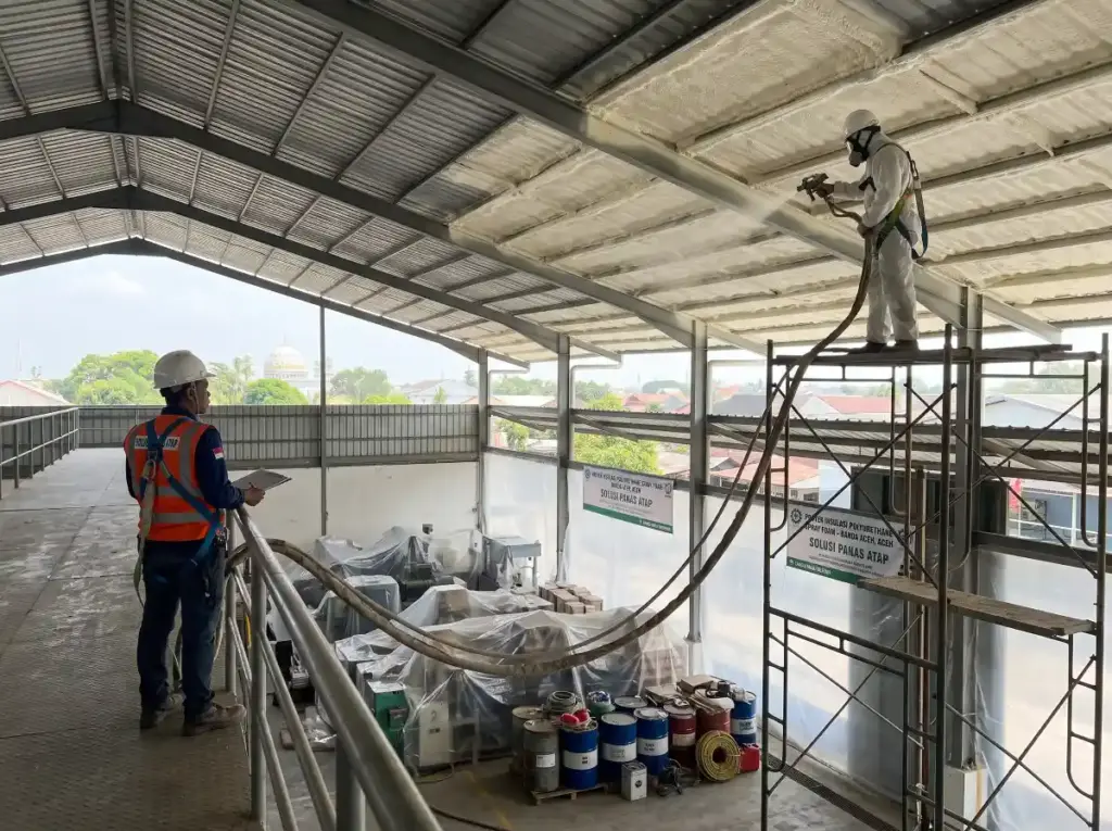 Jasa Polyurethane Spray Foam Aceh | Insulasi Atap