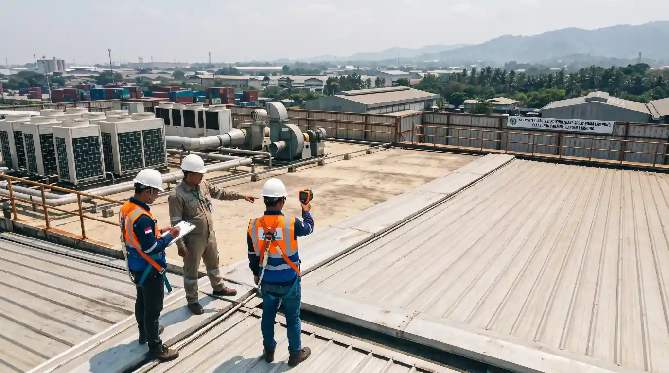 Analisis masalah panas atap gudang dan bangunan di Lampung