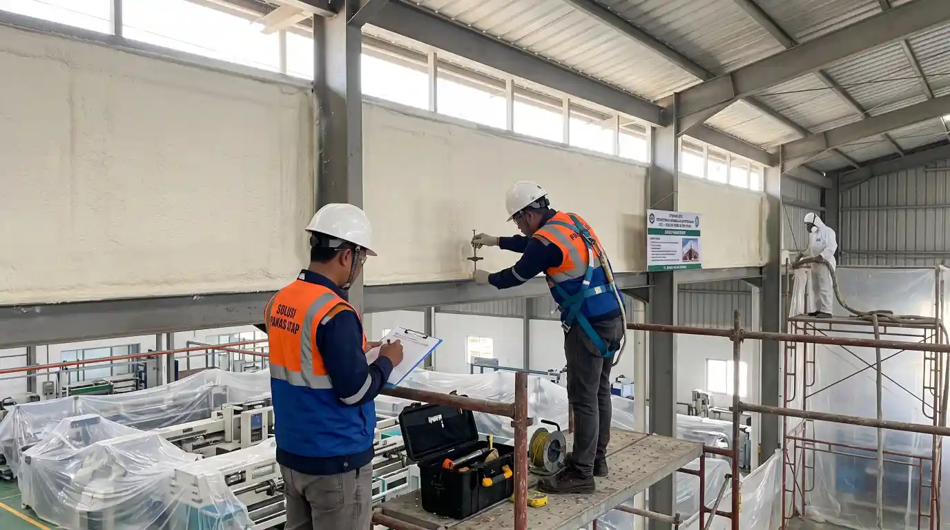 Proses kerja jasa polyurethane spray foam Kepulauan Riau