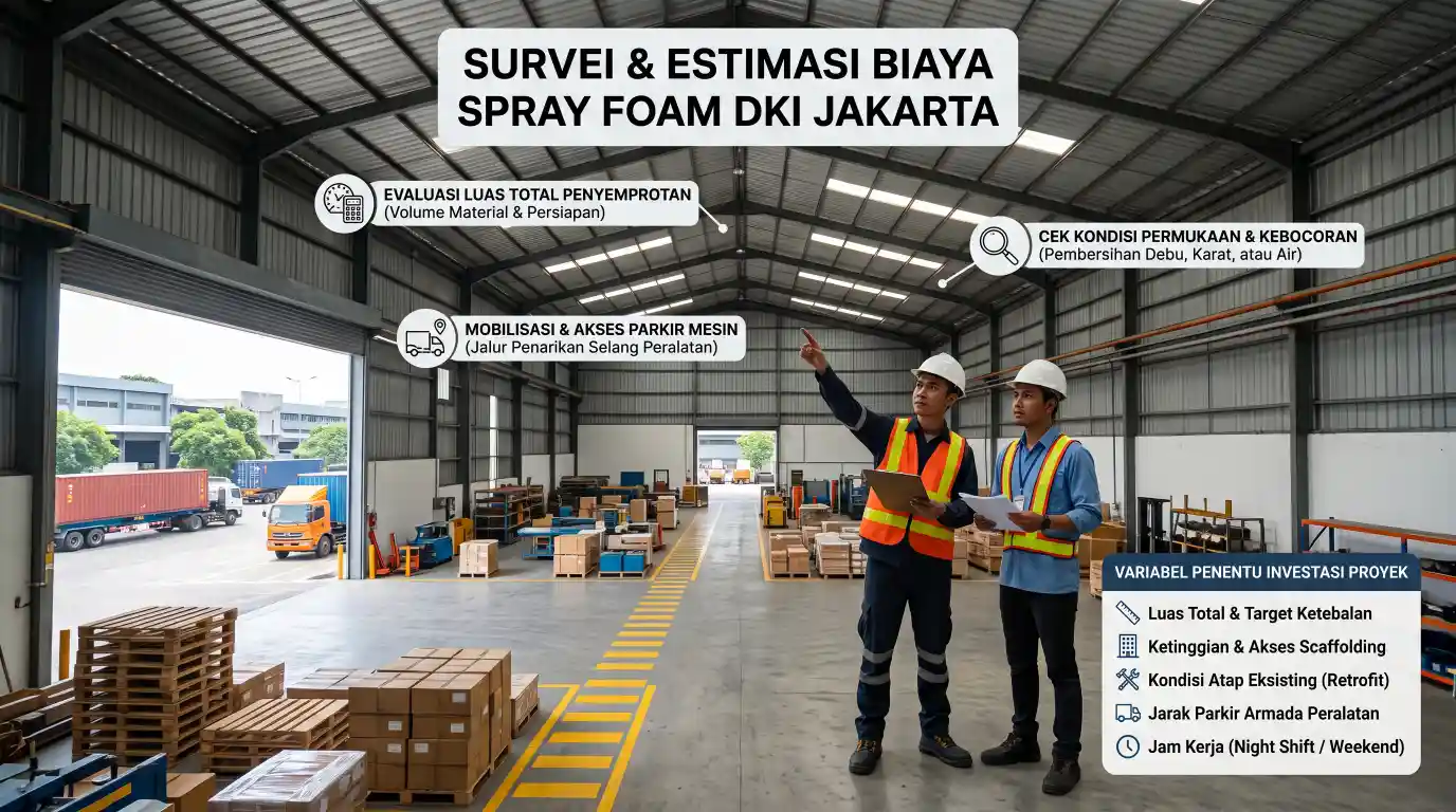 Survei jasa polyurethane spray foam DKI Jakarta sebelum menentukan kebutuhan proyek