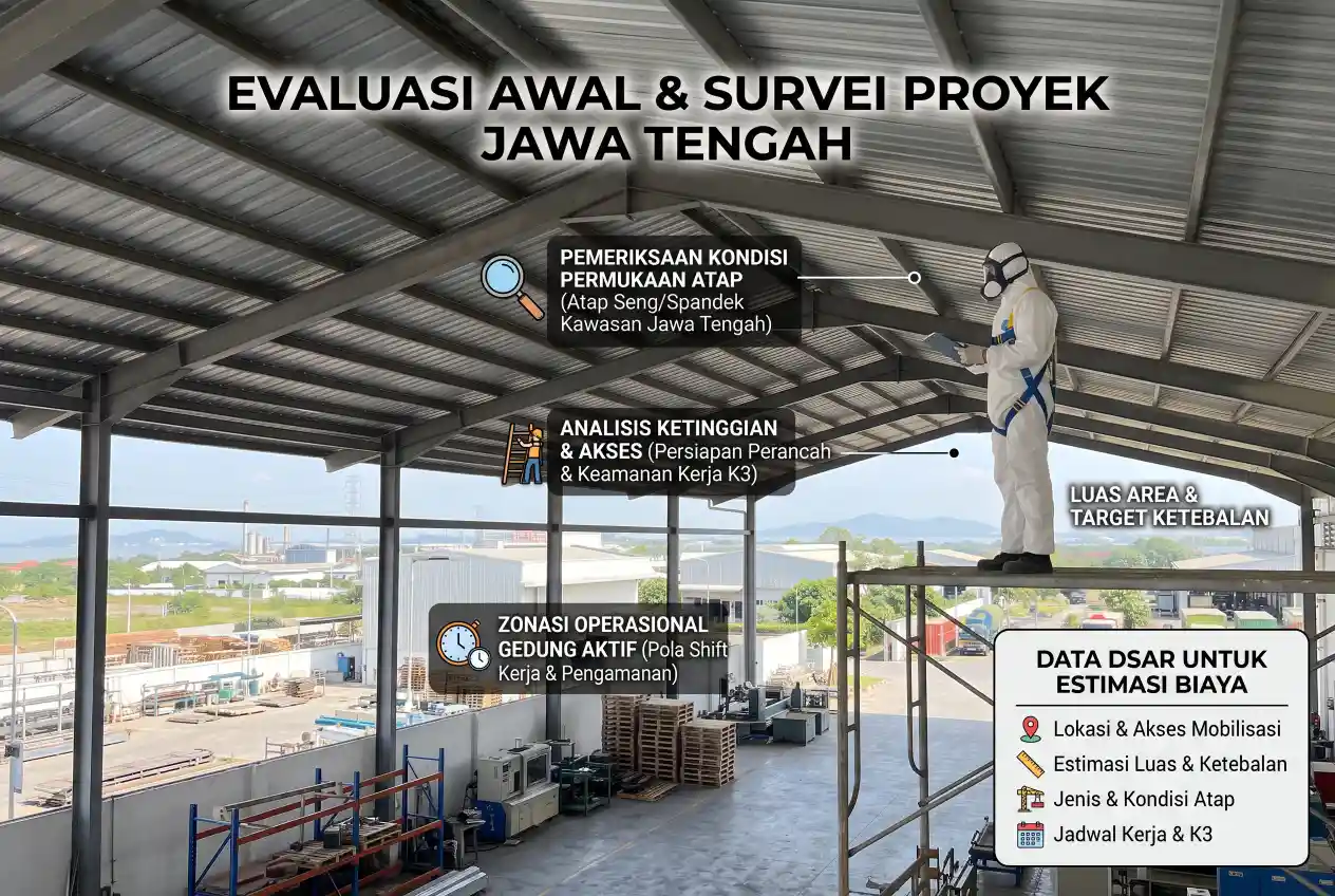 Survei jasa polyurethane spray foam Jawa Tengah sebelum menentukan kebutuhan proyek